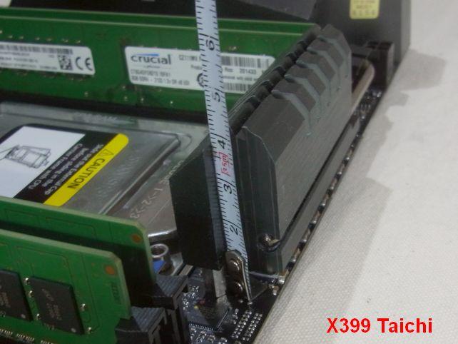 X399 Taichiでは一部のCPUクーラー取り付けで問題になるヒートシンクも．．．