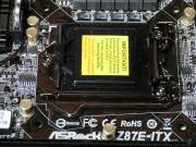 Z87E-ITX上のCPU取り付け部位