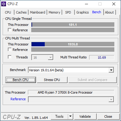 CPU-Z : Bench