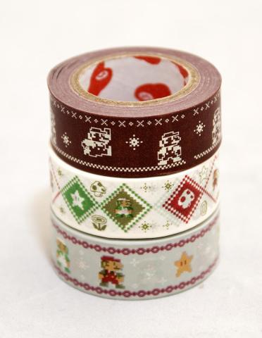 ドット絵マリオのマスキングテープ スーパーマリオ デコレーションテープセットのレビュー ジグソー レビューメディア