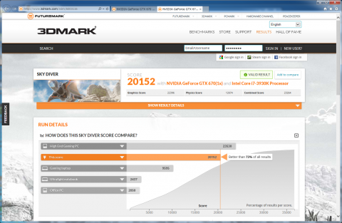 3DMark SkyDiver N670GTX