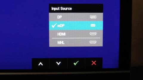 OSD入力ポート選択画面