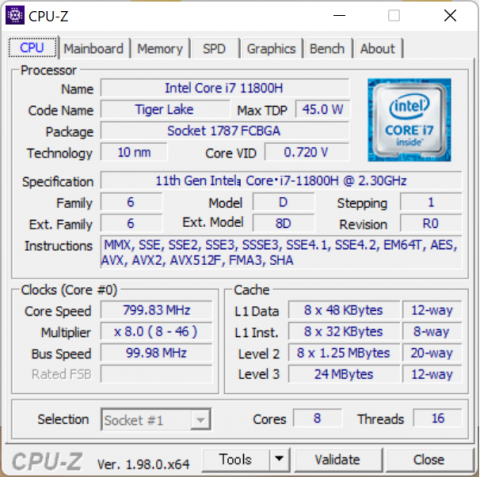 CPUの確認