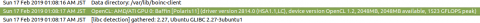 BOINC Manager LOG上でROCm版OpenCLを認識している様子