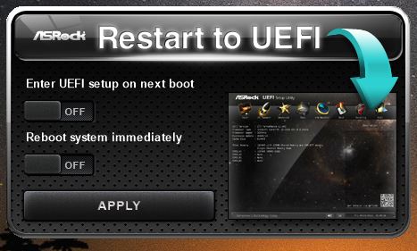Restart to UEFI