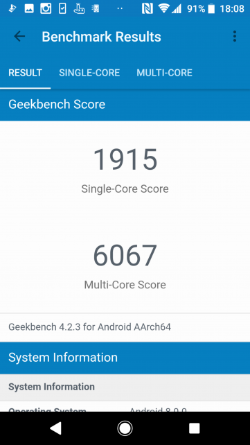 ▲Geek Bench 4.2.3