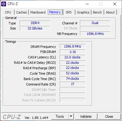 CPU-Z  : Memory