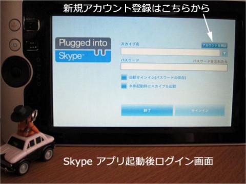 Skypeサインイン画面