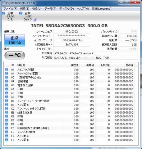 Intel SSD 320-CrystalDiskInfo