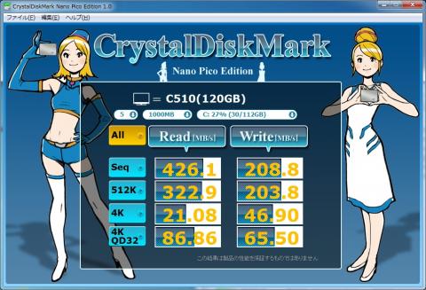 CrystalDiskMark（1000M)