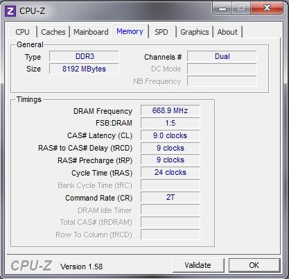 CPU-Z　MEMORY