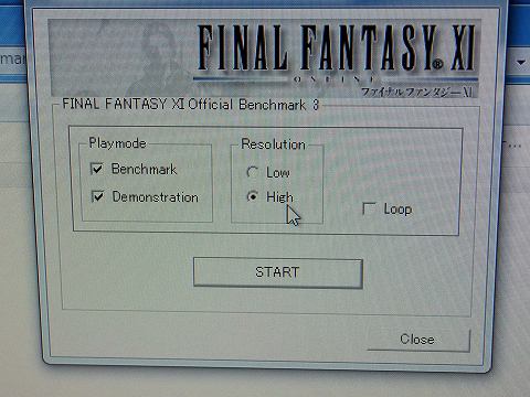 　Final Fantasy Benchmark 3（以下FF11）：High