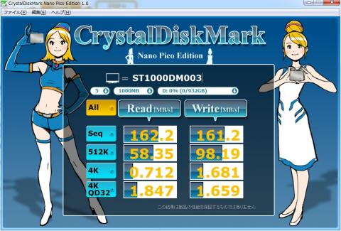 ST1000DM003 Crystal Disk Mark