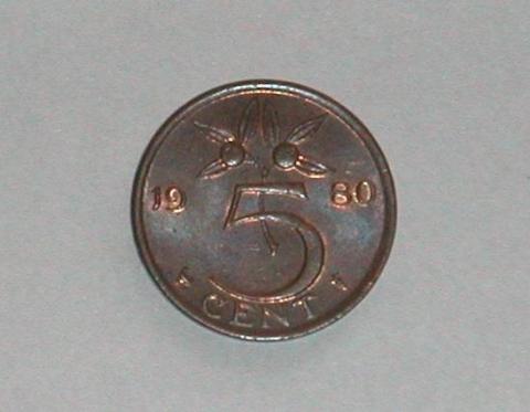 1980年製5セント