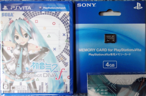 PS Vita専用ソフトウェア『NEXT HATSUNE MIKU Project DIVA』、メモリーカード 4GB