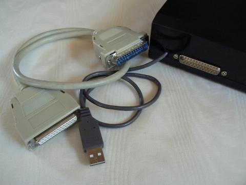 D-sub25 + USB