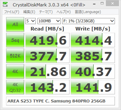 Crystal Disk Mark 3.0.3 0 fill