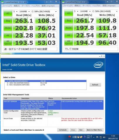 一年後。Intel SSD TOOLBOXがある限りはまったく問題無し。