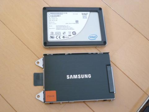 旧(Intel)新(Samsung）SSD