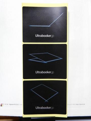 Ultrabooker.jp ステッカー (大きい四角形)