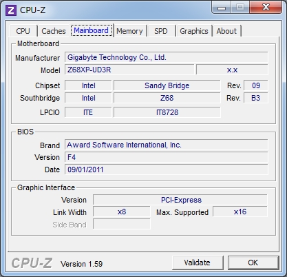 CPU-Z　マザータブ