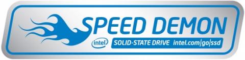 Intel製SSD所有の証　SPEED DEMONステッカー(人´∀｀)．☆．。．