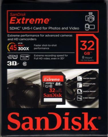 Sandisk Extreme SDHC 32GB