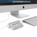 Satechi 4ポート USB 3.0 プレミアムアルミニウムハブ iMac, MacBook Air, MacBook Pro, MacBook, Mac Mini (White Trim (4 USBポート))用 V.2