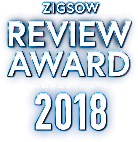 ZIGSOW REVIEW AWARD 2018 年間レビューアワード