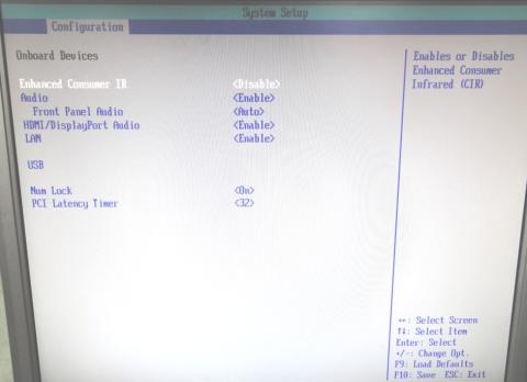 Configuration(Onboard Devices)