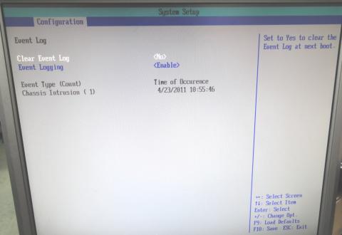 Configuration(Event Log)