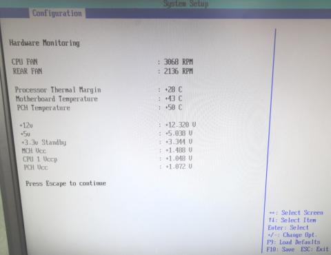 Configuration(Hardware Monitoring)