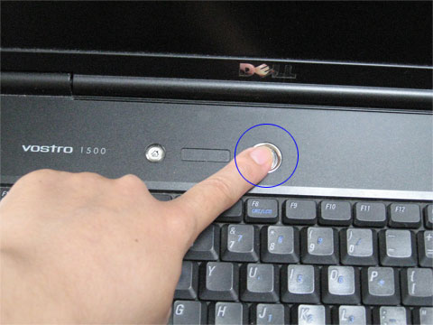 電源ボタンを5回くらい押す