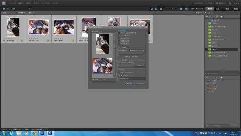 小アルバムの写真を全て選択し、新規ファイル(JPEG)で、わかりやすい名前を付けて、わかりやすいフォルダーに書き出す