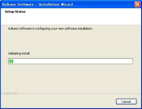 引き続きインストールが続きます。