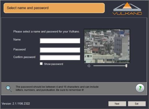 対象機器に名前をつけてパスワードの設定をします。