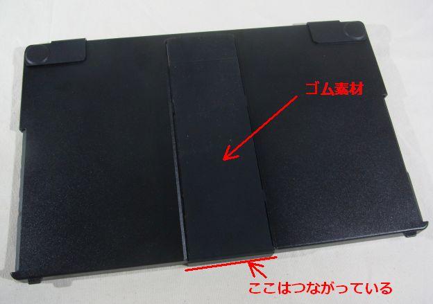 真ん中がスタンドになる部分