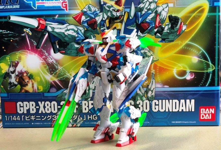 中古】(未使用・未開封品) HG 1/144 ビギニング30ガンダム (模型戦士  