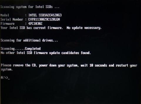 ファームウェア確認結果