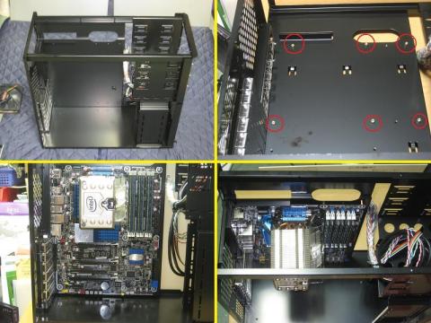 取り付け場所と取り付け後の様子