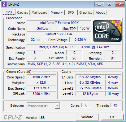 CPU-Zの結果