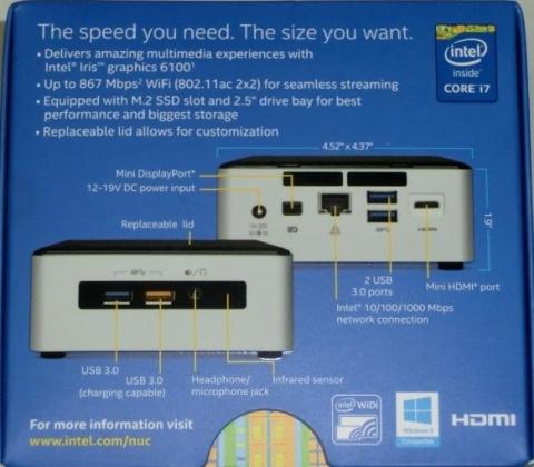 前面と背面の端子説明(パッケージ)