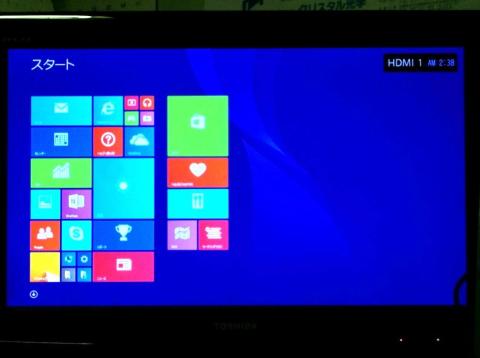 Windows 8.1 Homeのデスクトップ画面