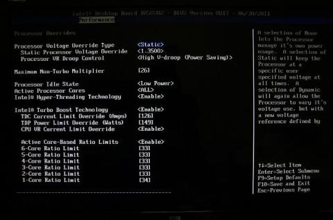BIOSその2。クロックの設定。