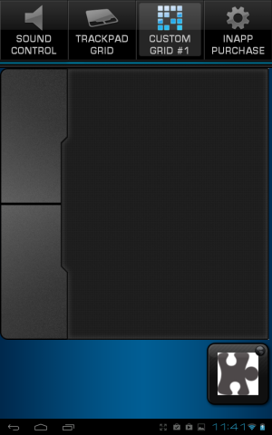 横長のトラックパッドにZIGSOWのホームページを開くボタンを付けてみました
