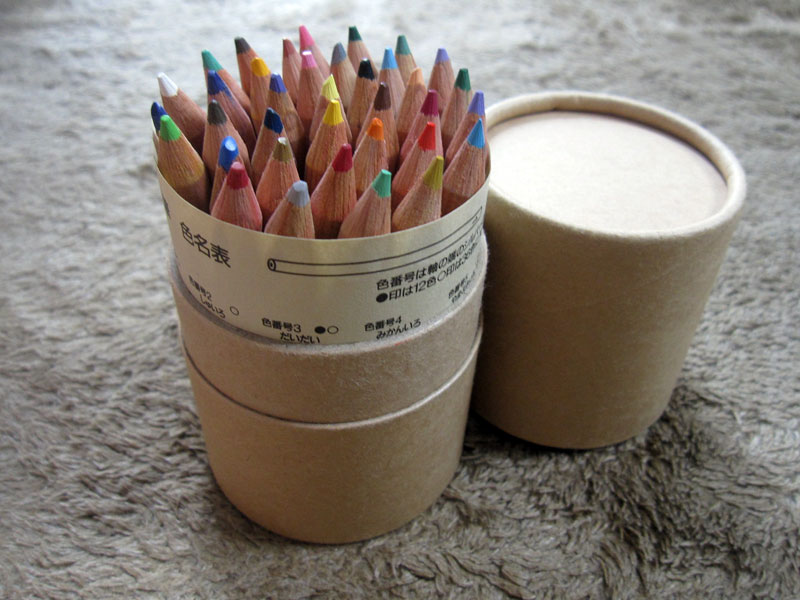 ついつい買っちゃう無印良品 無印良品 色鉛筆紙管入り ハーフサイズ ３６色 紙管ケース入りのレビュー ジグソー レビューメディア