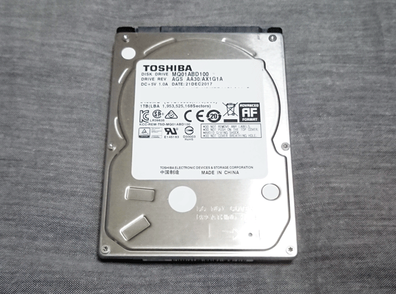 PS4PROに入っていたHDD」 - 東芝 MQ01ABD100 2.5インチ HDD 1TB