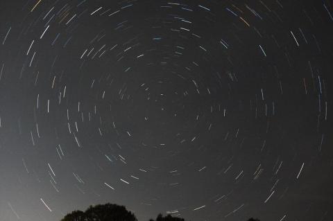 星の軌跡がうつりました!