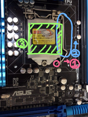 ① 【ロックの外し方】