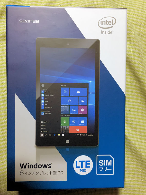 この値段でlte対応のsimフリー Geanee Wdp 0 2g32g Bt Lte Lteモデル 8インチタブレットpc Windows10モデルのレビュー ジグソー レビューメディア